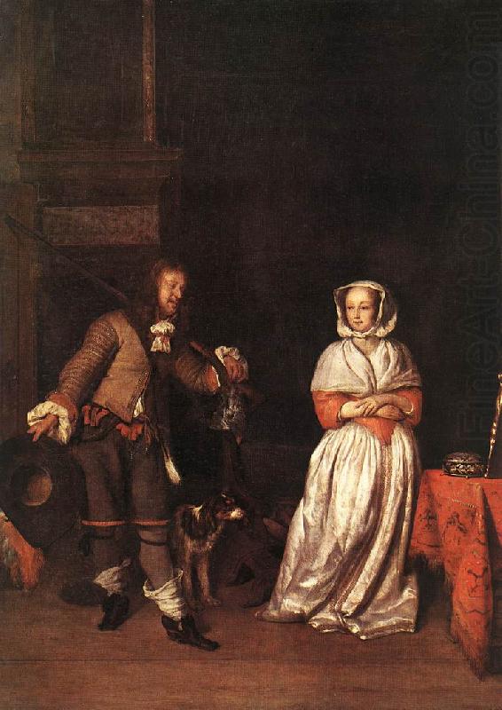 The Hunter and a Woman sg, METSU, Gabriel